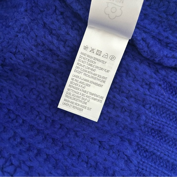 Anthropologie FARM Rio Braided Sweater in deep blue - Picture 6 of 15